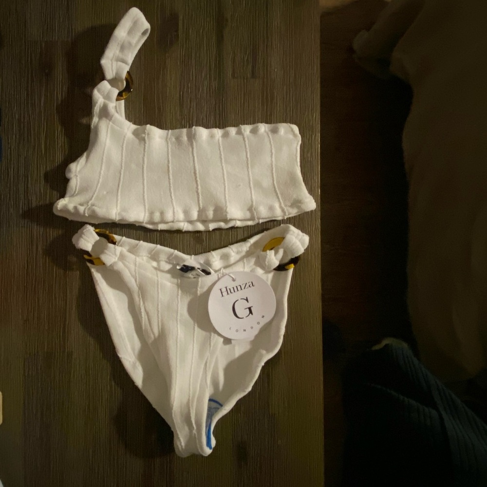 Hunza G Zadie Nile Bikini in White NWT